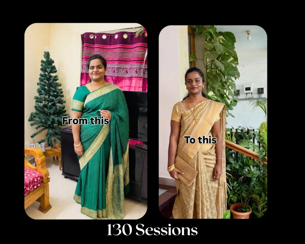 Fitness transformation after losing 17 kg in 3 months