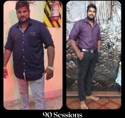 100kg to 80kg weight loss transformation. with diet alone. best one on one gym trainer